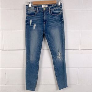 Frame Le high skinny crop jean